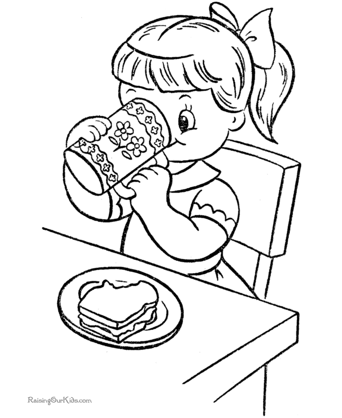 Food Coloring Pages For Kids - Coloring Home