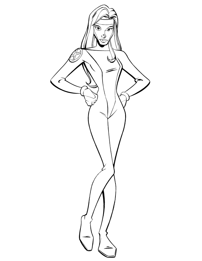 Pretty Girl X Men Coloring Page | Free Printable Coloring Pages