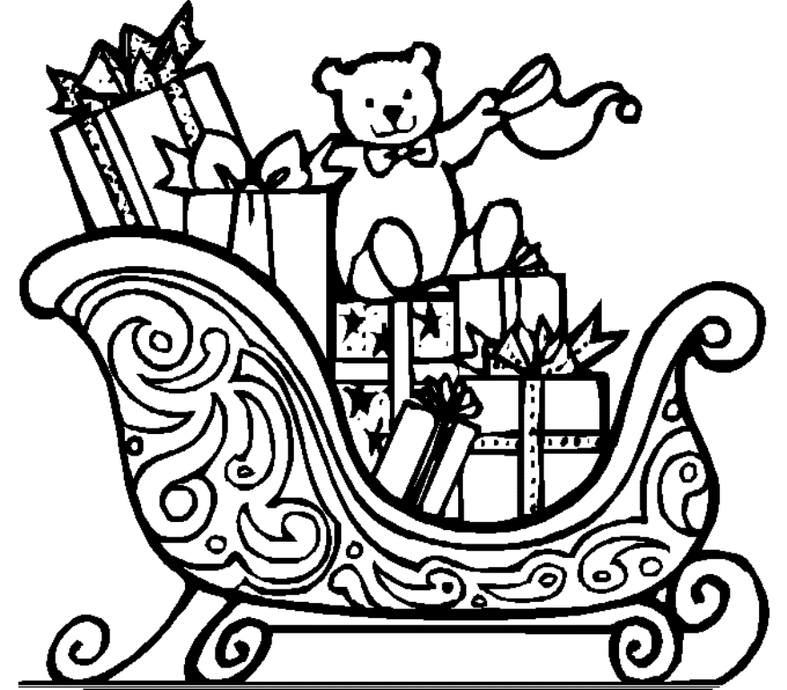 present-coloring-pages