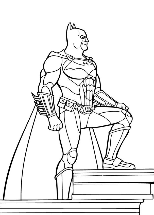 BATMAN coloring pages - Batman the superpower