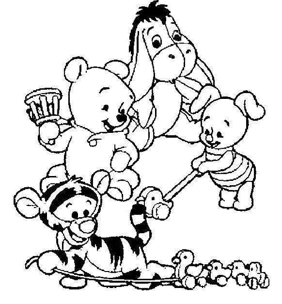 baby winnie the pooh coloring pages  coloring home