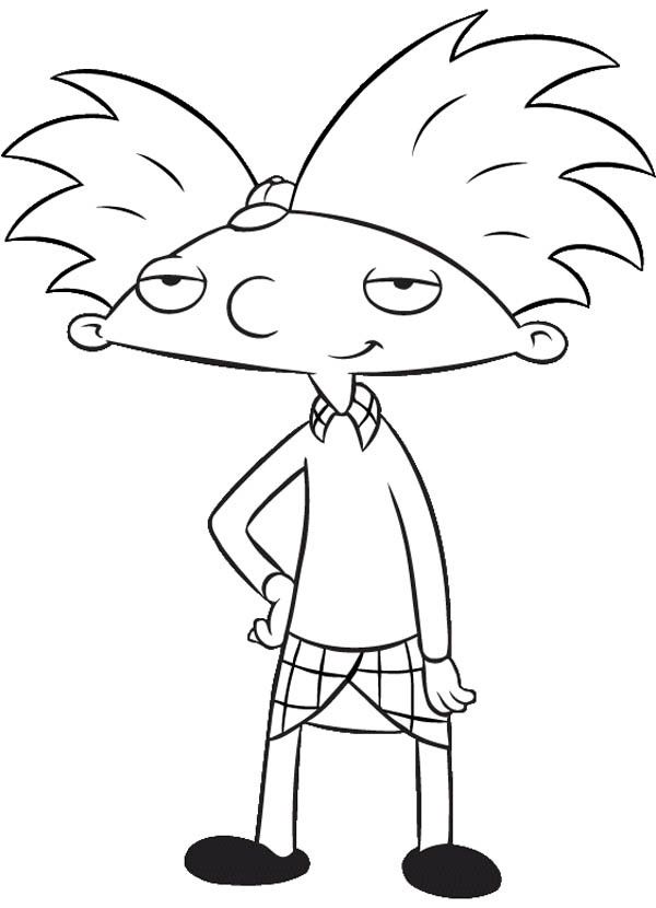 Picture of Hey Arnold Coloring Pages | Bulk Color