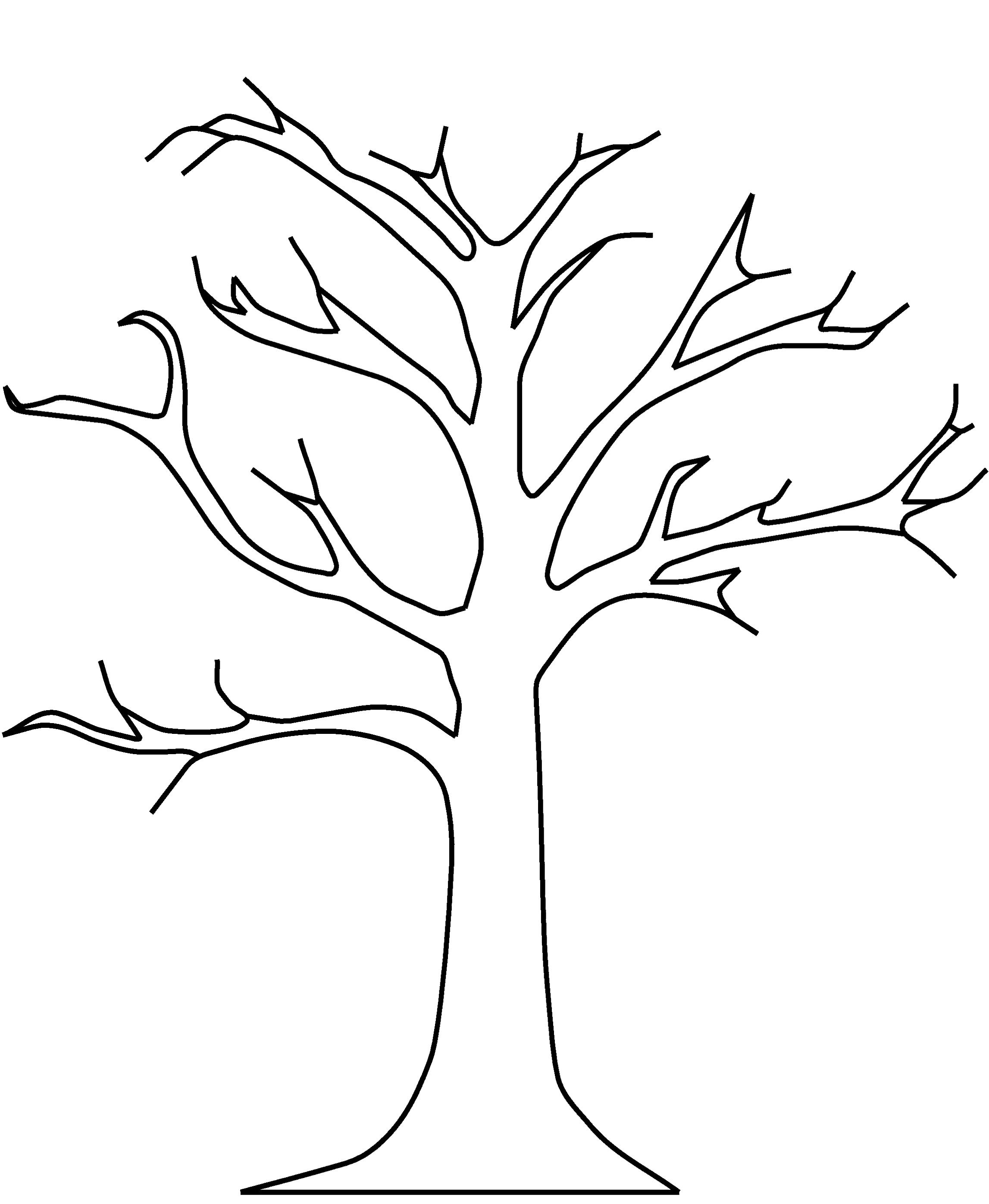 Best Photos of Tree Without Leaves Coloring Book - Trees without ...