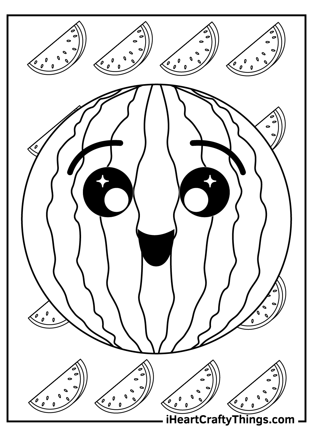 Watermelon Coloring Pages (Updated 2021)