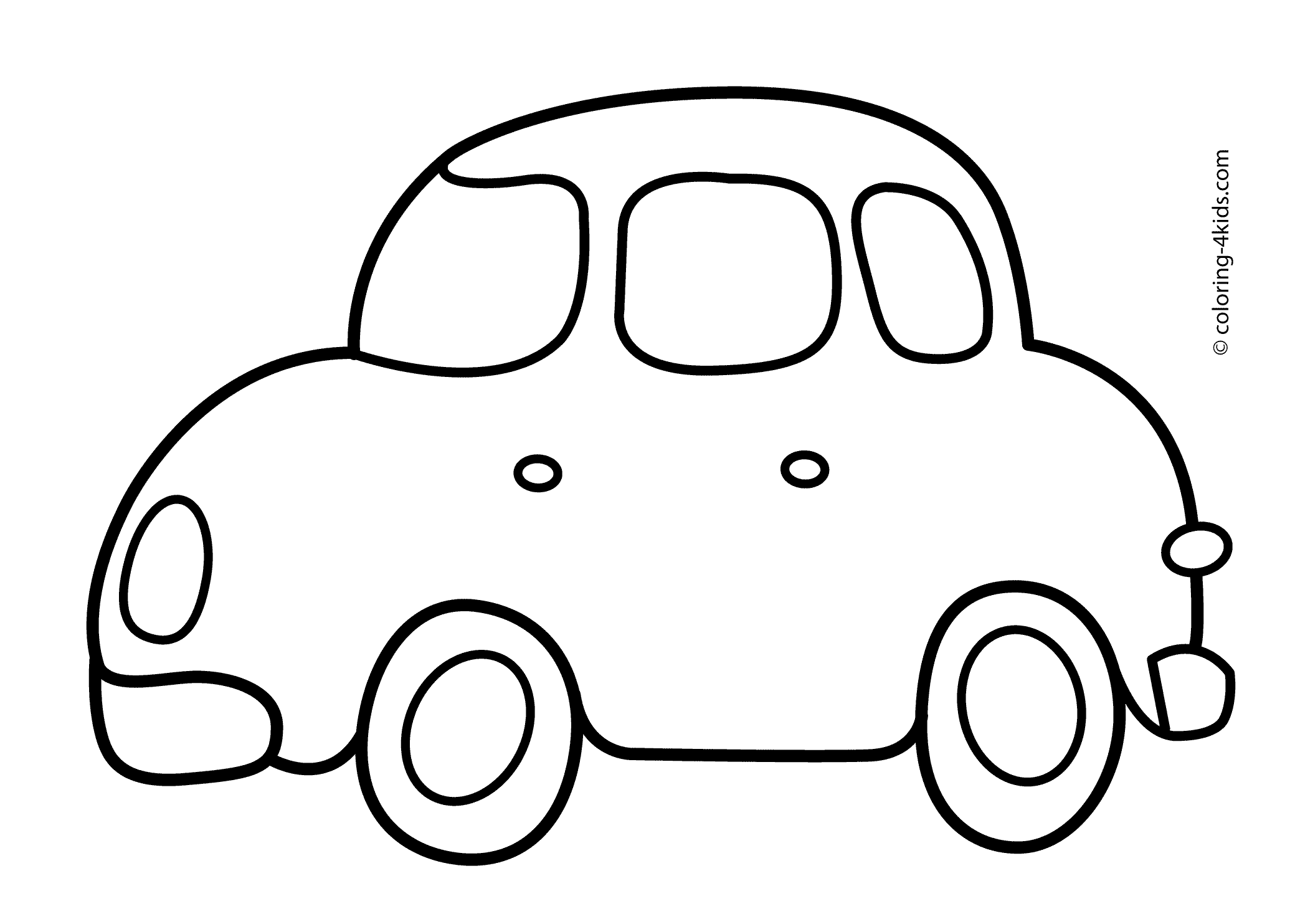 simple car coloring pages - Wallpaper HD - Muscle Car - Cool ...