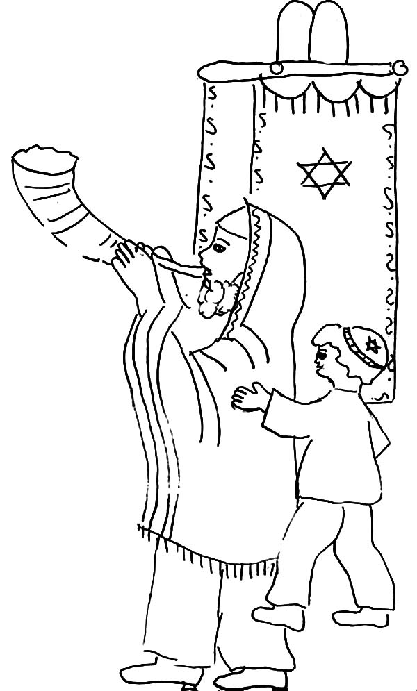 Rosh Hashanah Coloring Pages 28 Images Home