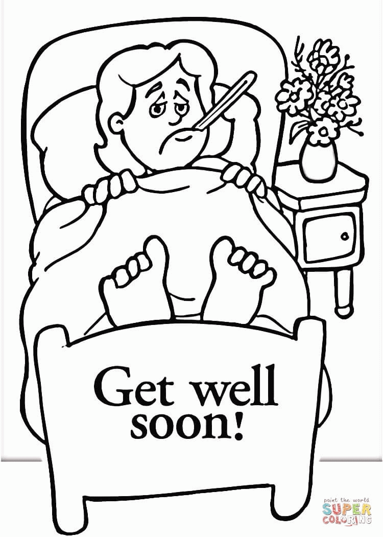 Get Well Printable Coloring Pages Printable World Holiday