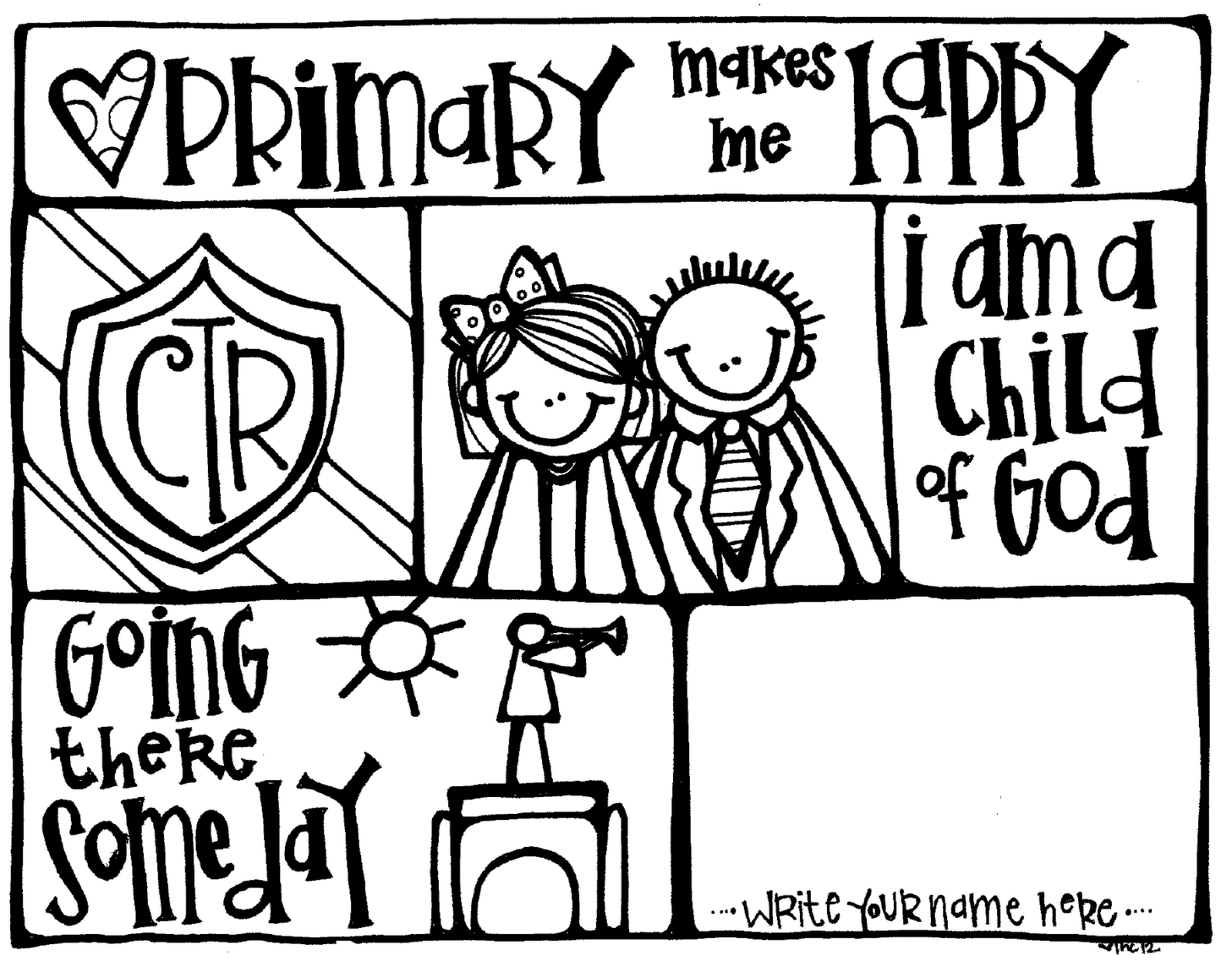 LDS Coloring Pages - Dr. Odd