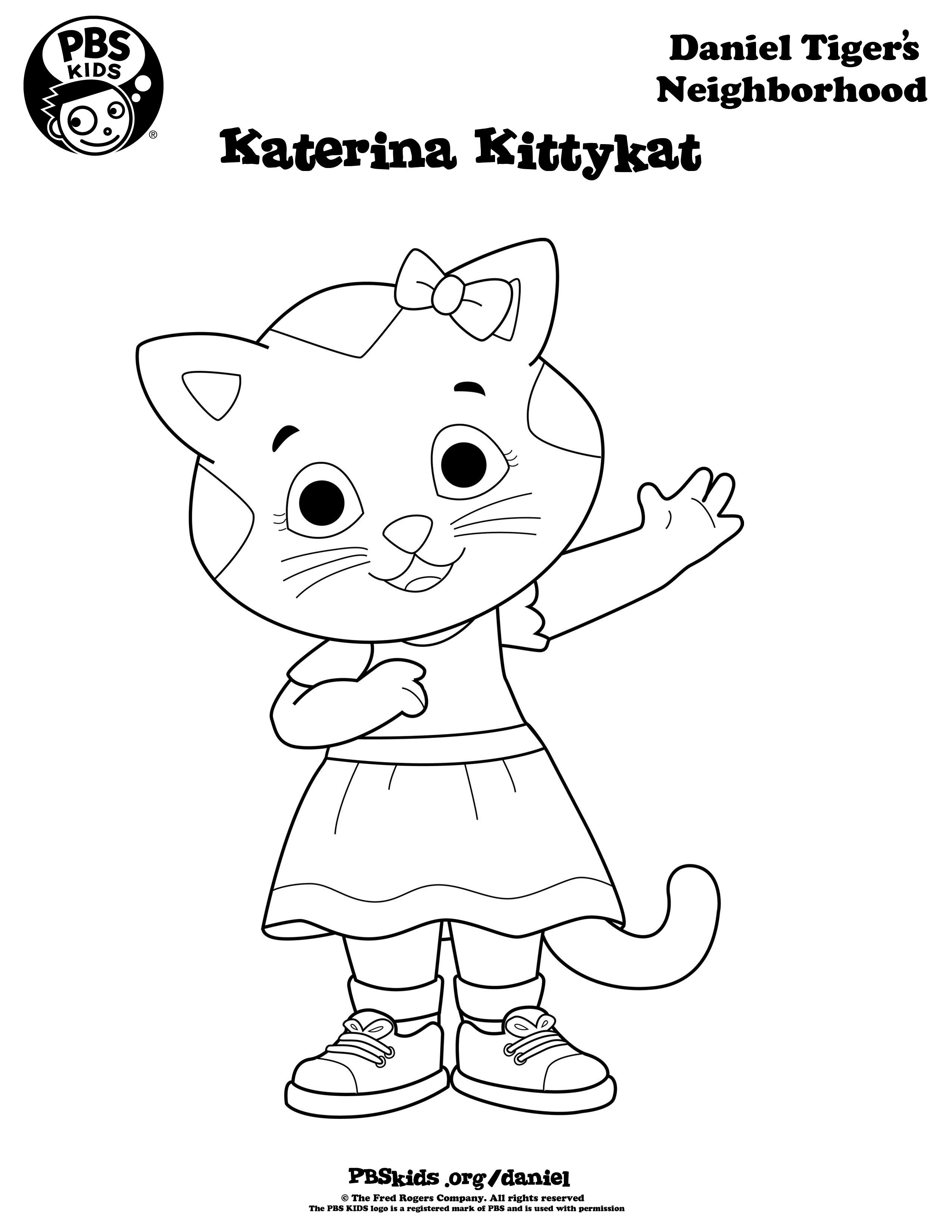 Daniel Tiger Coloring Pages Katerina Coloring Home