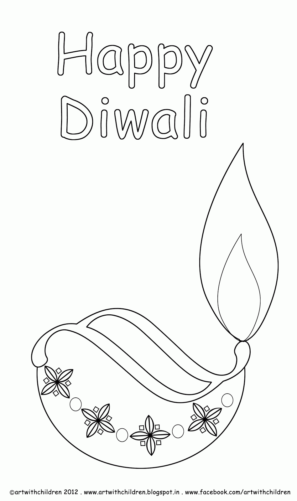 diwali coloring pages - Free Large Images