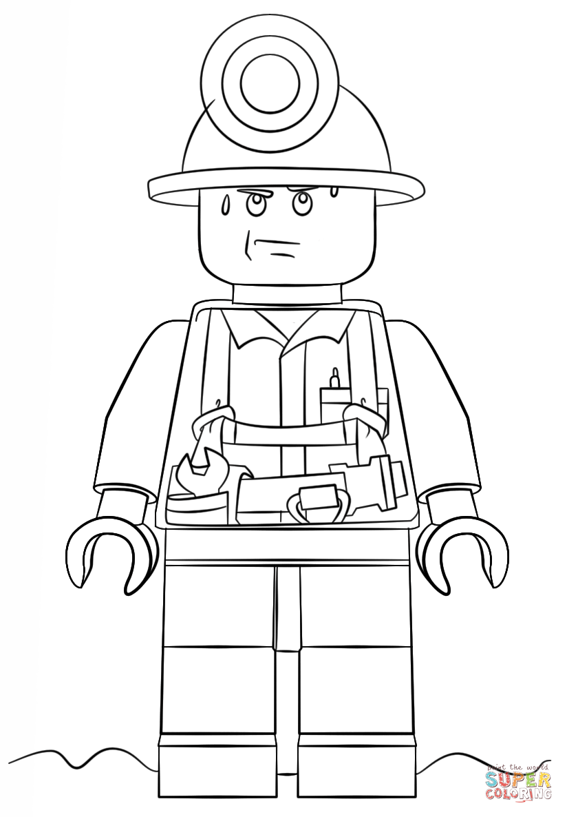 Lego City Coloring Pages Free - Coloring Home