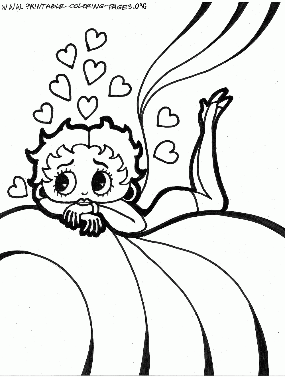 Betty Boop Coloring Pages To Print - Coloring Pages For All Ages