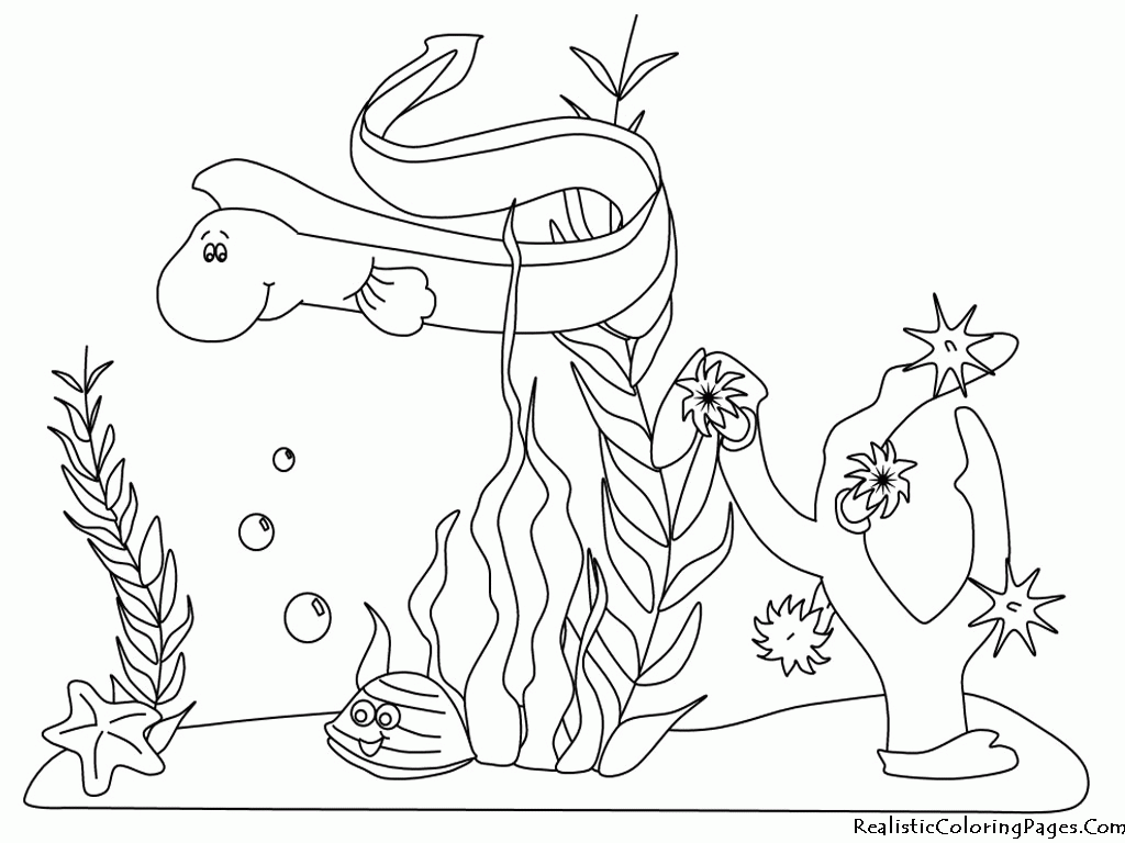 ocean scenes coloring pages for kids - photo #25