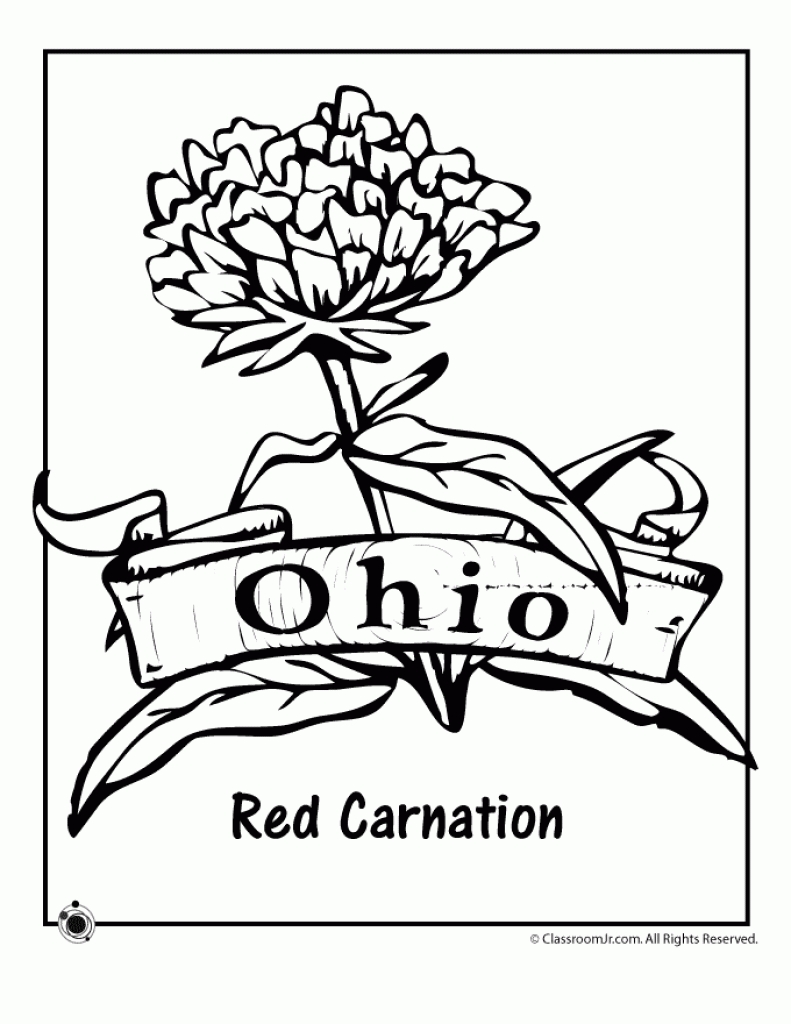 ohio state coloring pages for free - photo #9