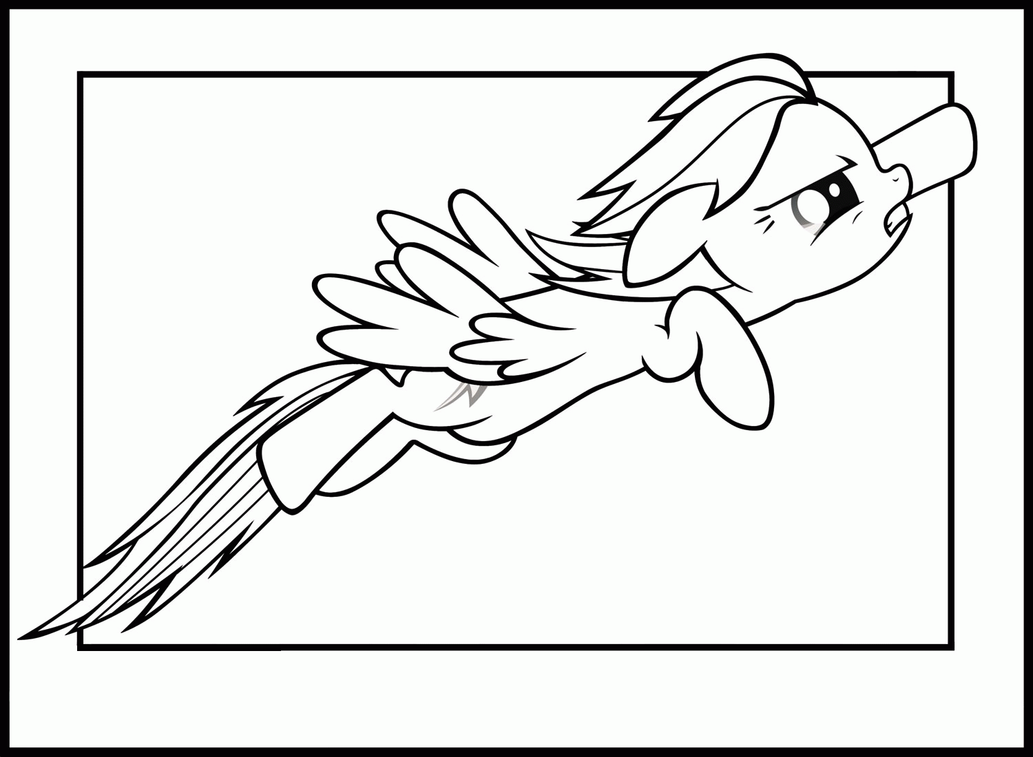 Rainbow Dash Printable Coloring Pages - Coloring Home