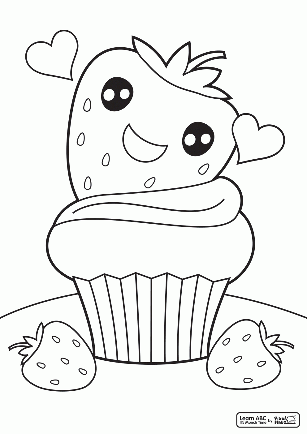 Cute Food Coloring Pages   Coloring Home
