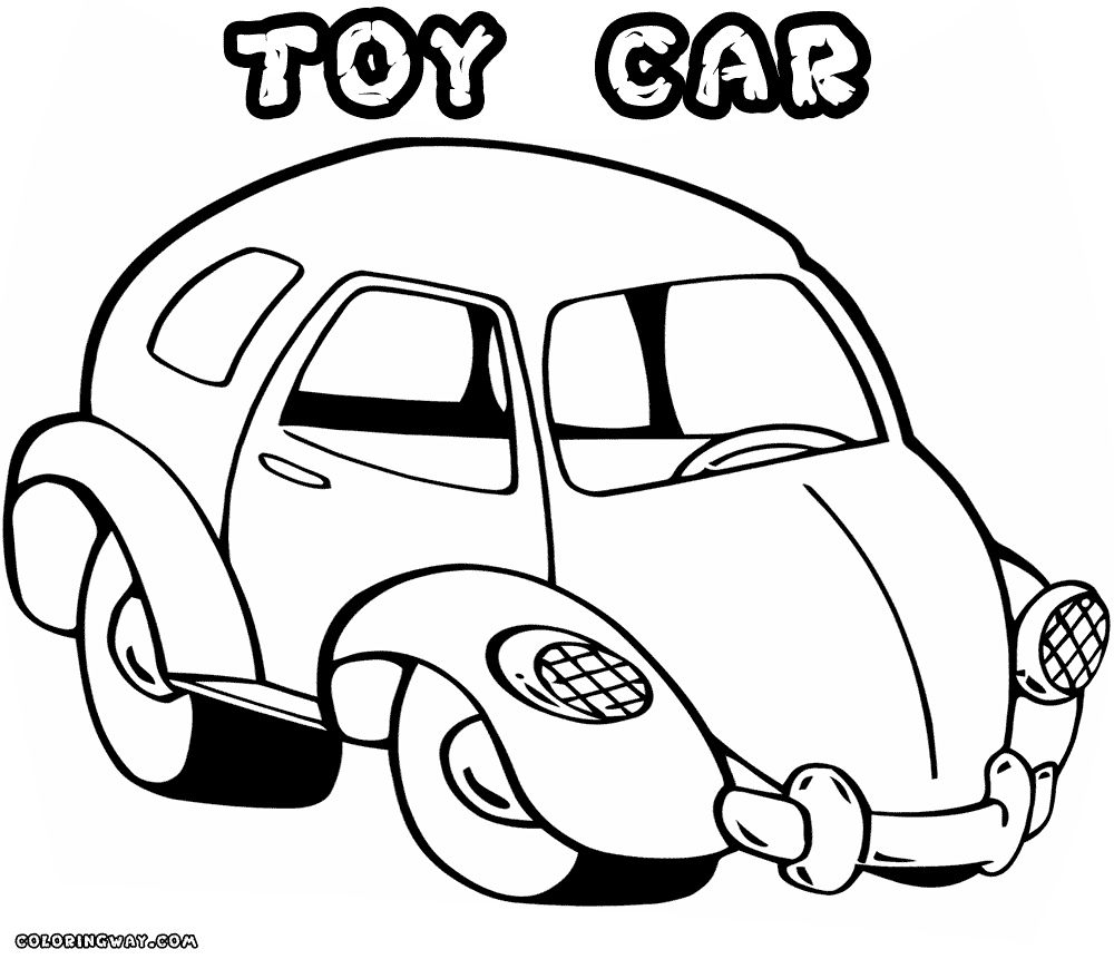 Toy Car Coloring Page - Coloring Home