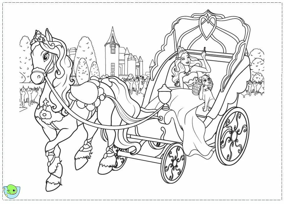 Barbie- The princess and the Popstar Coloring page- DinoKids.