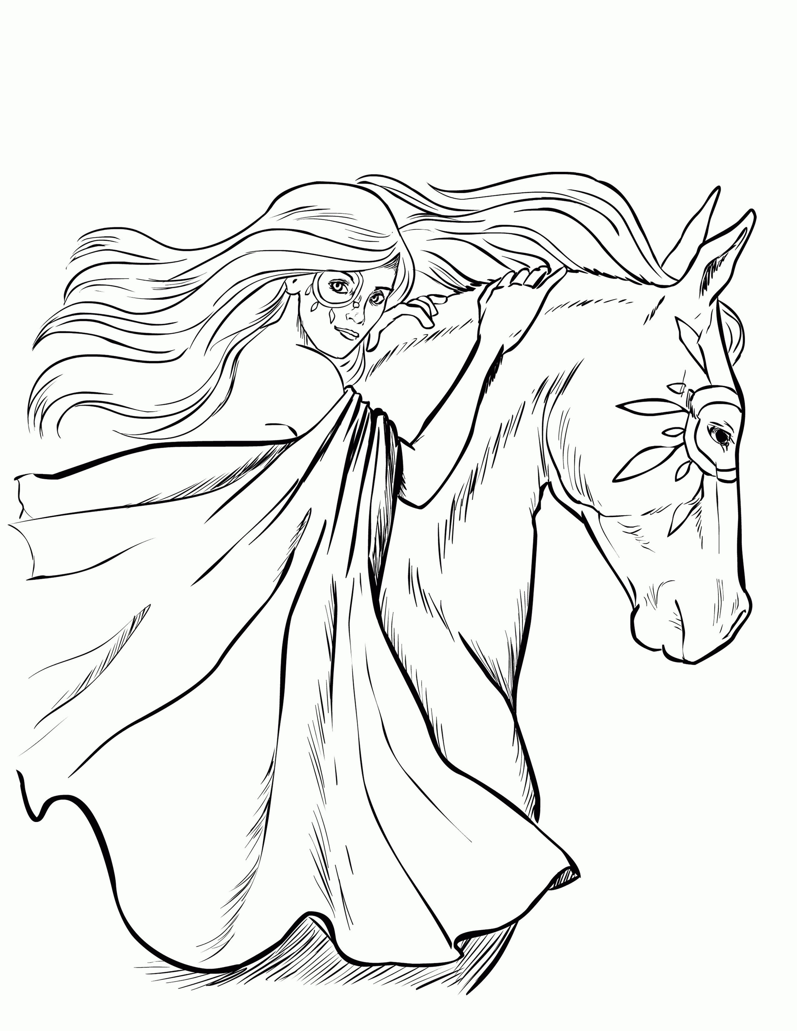 Coloring Pages For Girls Horse Free Coloring Home