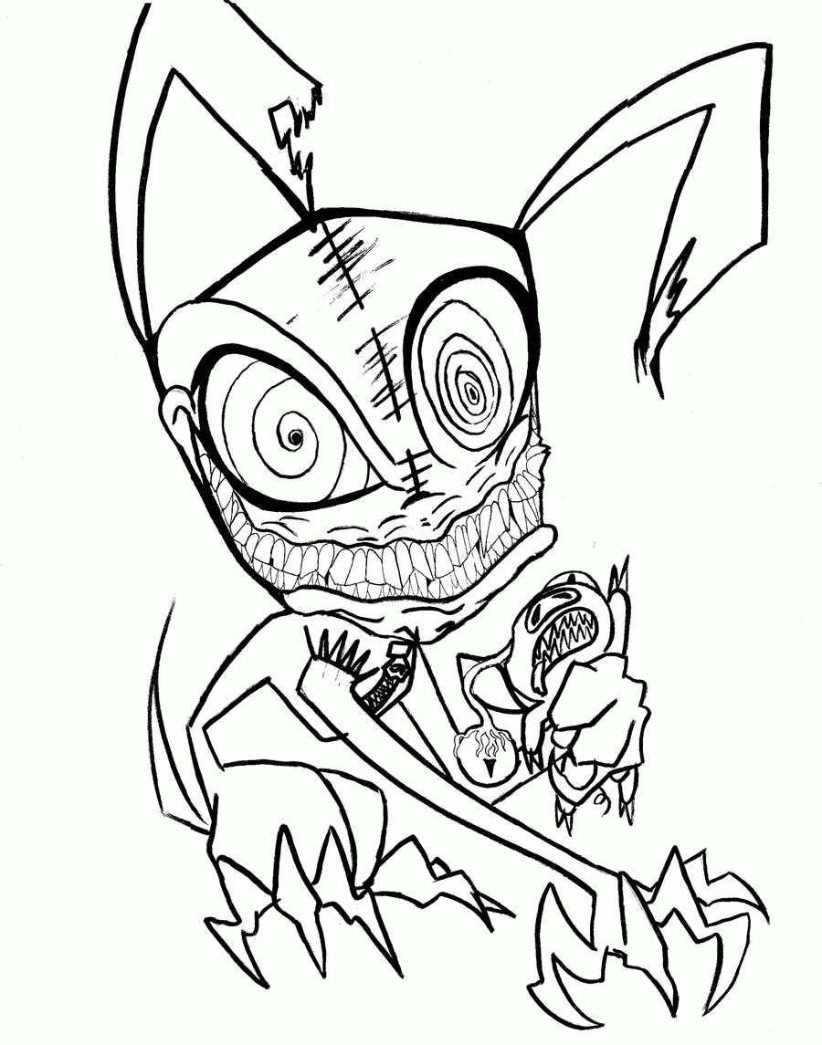 Scary Clown Printable Coloring Pages Coloring Home