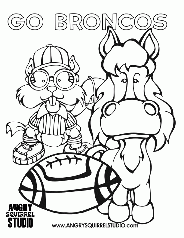 Free Denver Broncos Coloring Pages Coloring Home