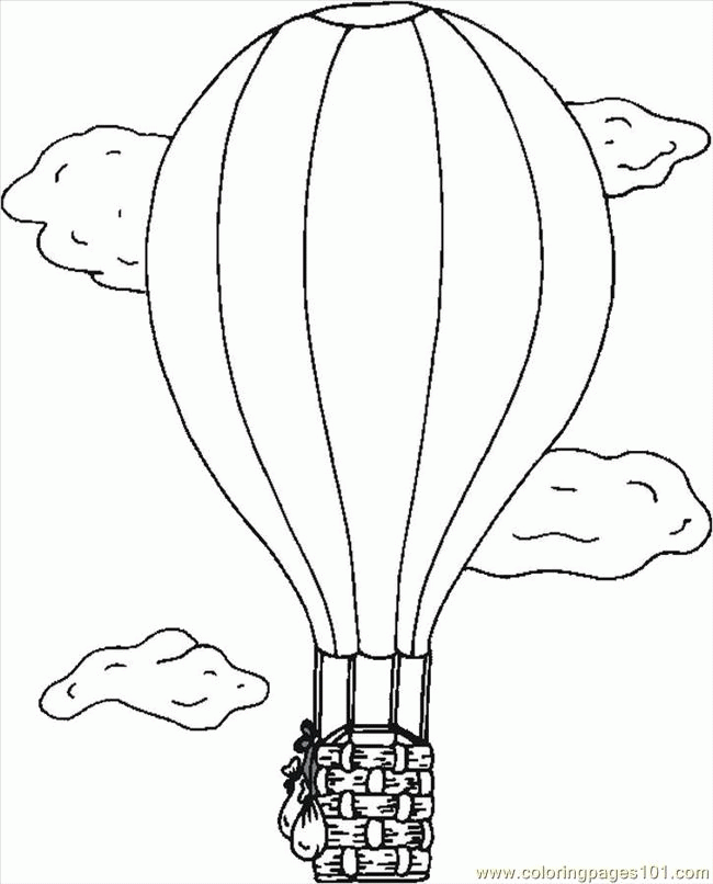Hot Air Balloons Coloring Pages Az Coloring Pages Hot Air Balloon ...