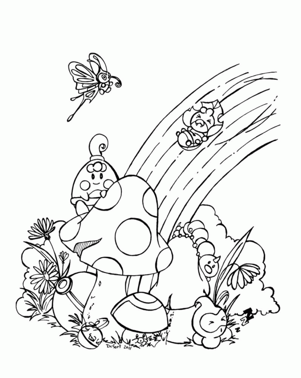Rainbow Coloring Page Printable Coloring Pages Rainbow Free ...