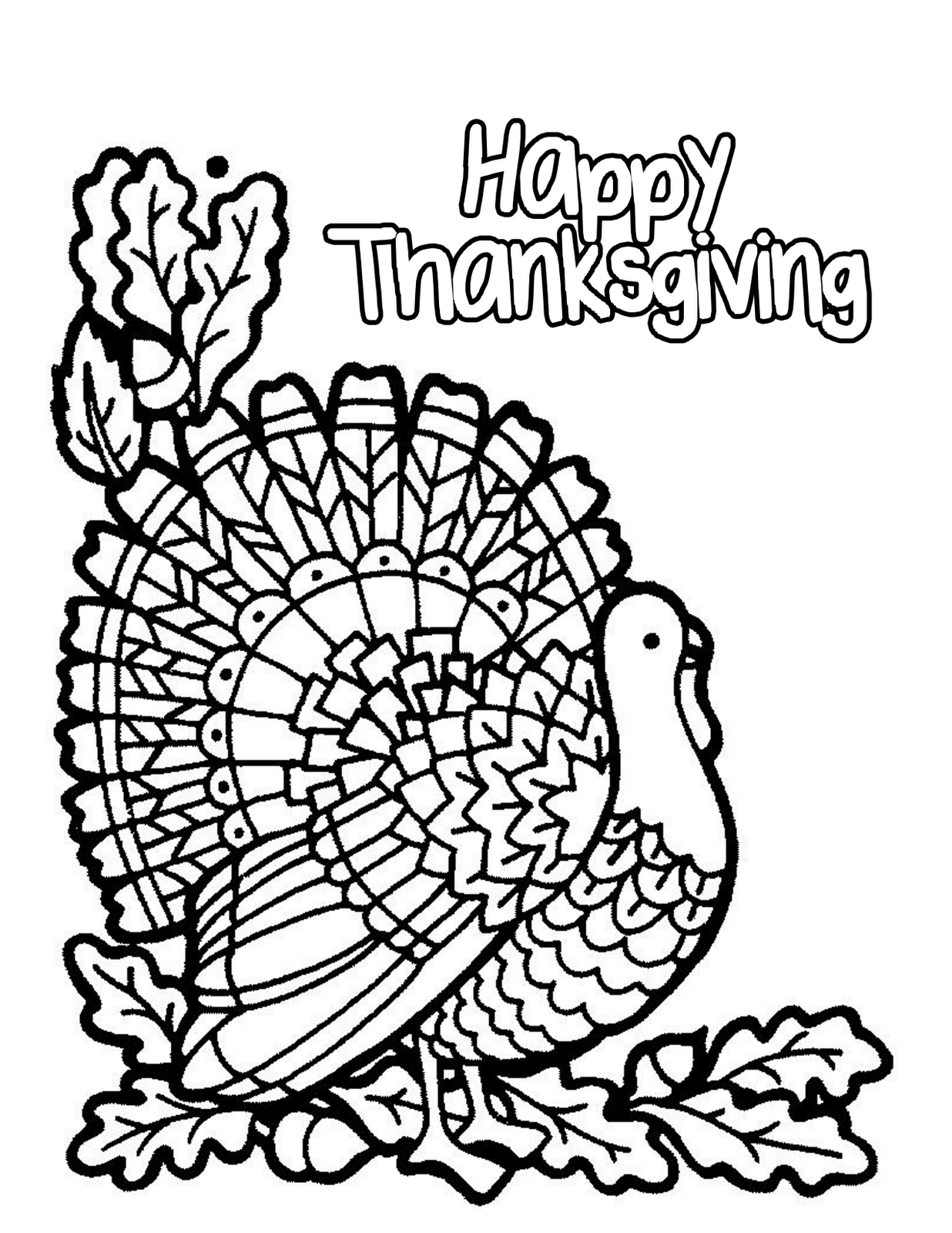 Happy Thanksgiving Day Coloring Pages 2015 - Coloring Pages Sheets ...