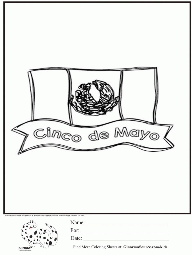 Free Printable Mexico Flag Coloring Page Perfect - Coloring pages