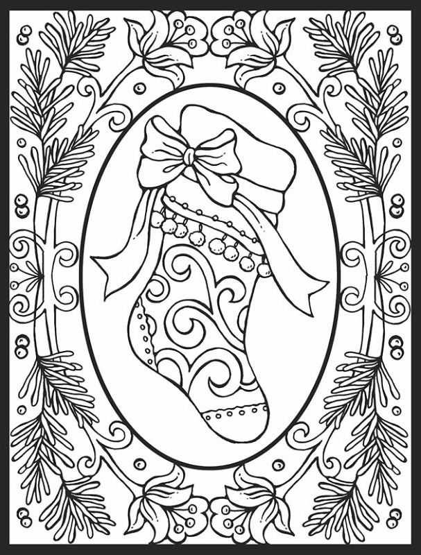 Pretty Christmas Coloring Pages For Adults Free - Best Template ...