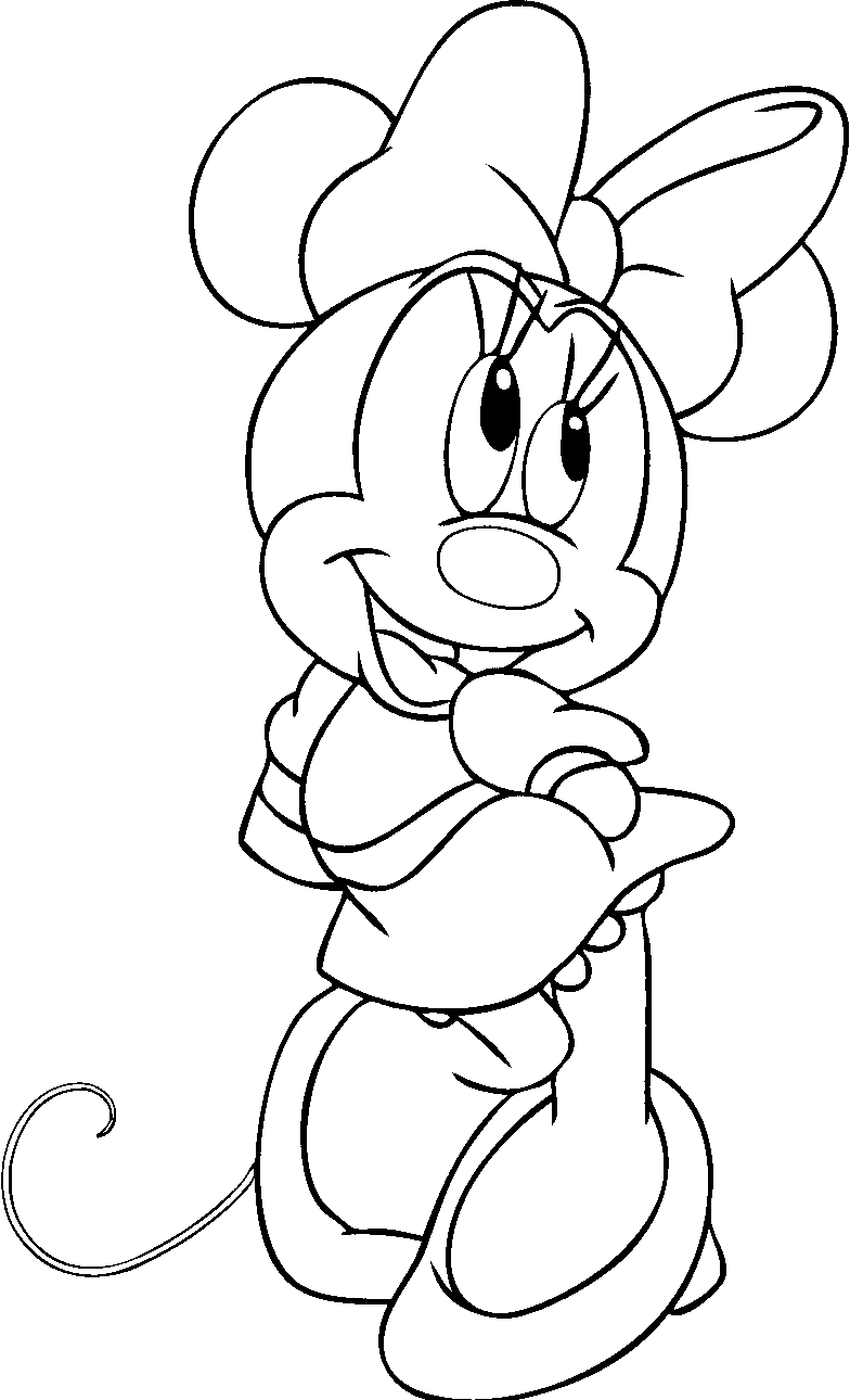 Minnie Mouse Clipart Black And White - clipartsgram.com