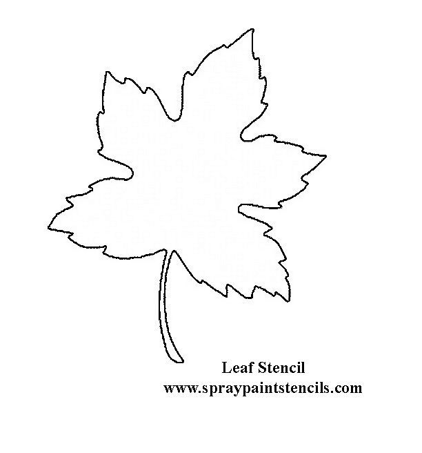 leaf-stencil.gif (612×656) | tutoriales 2 | Pinterest | Leaf ...
