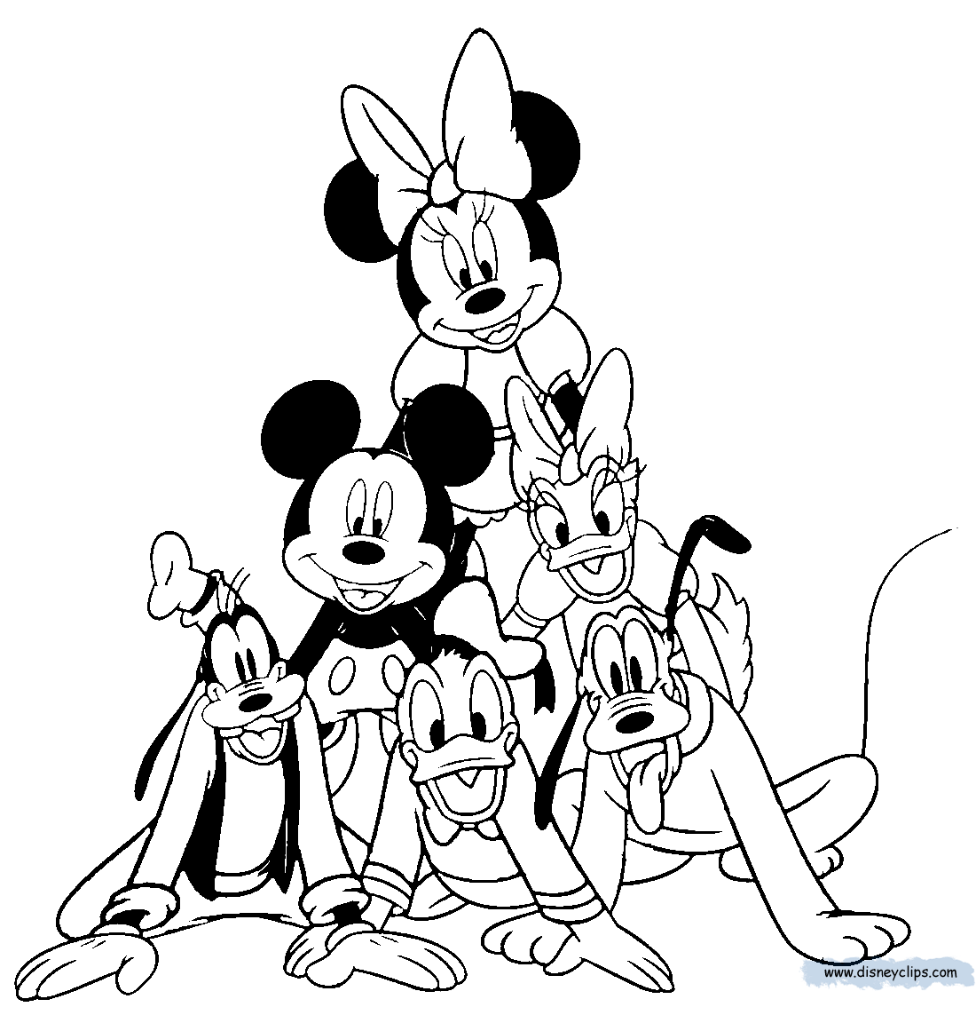 Free Coloring Pages Mickey Mouse Friends High Quality Baby