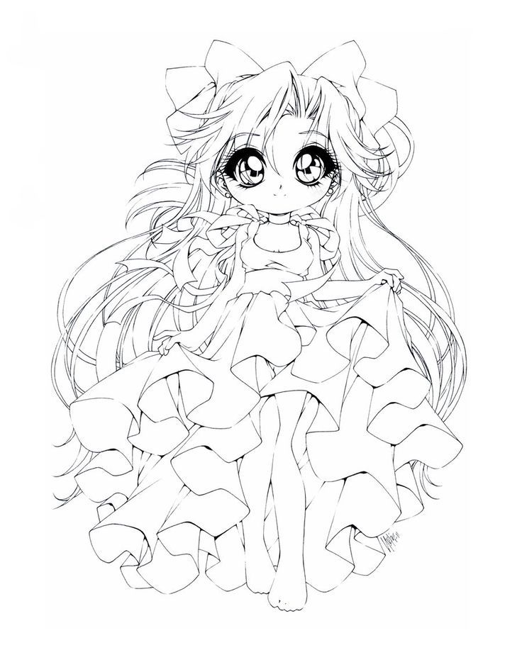 Anime Chibi Princess Coloring Pages Ages