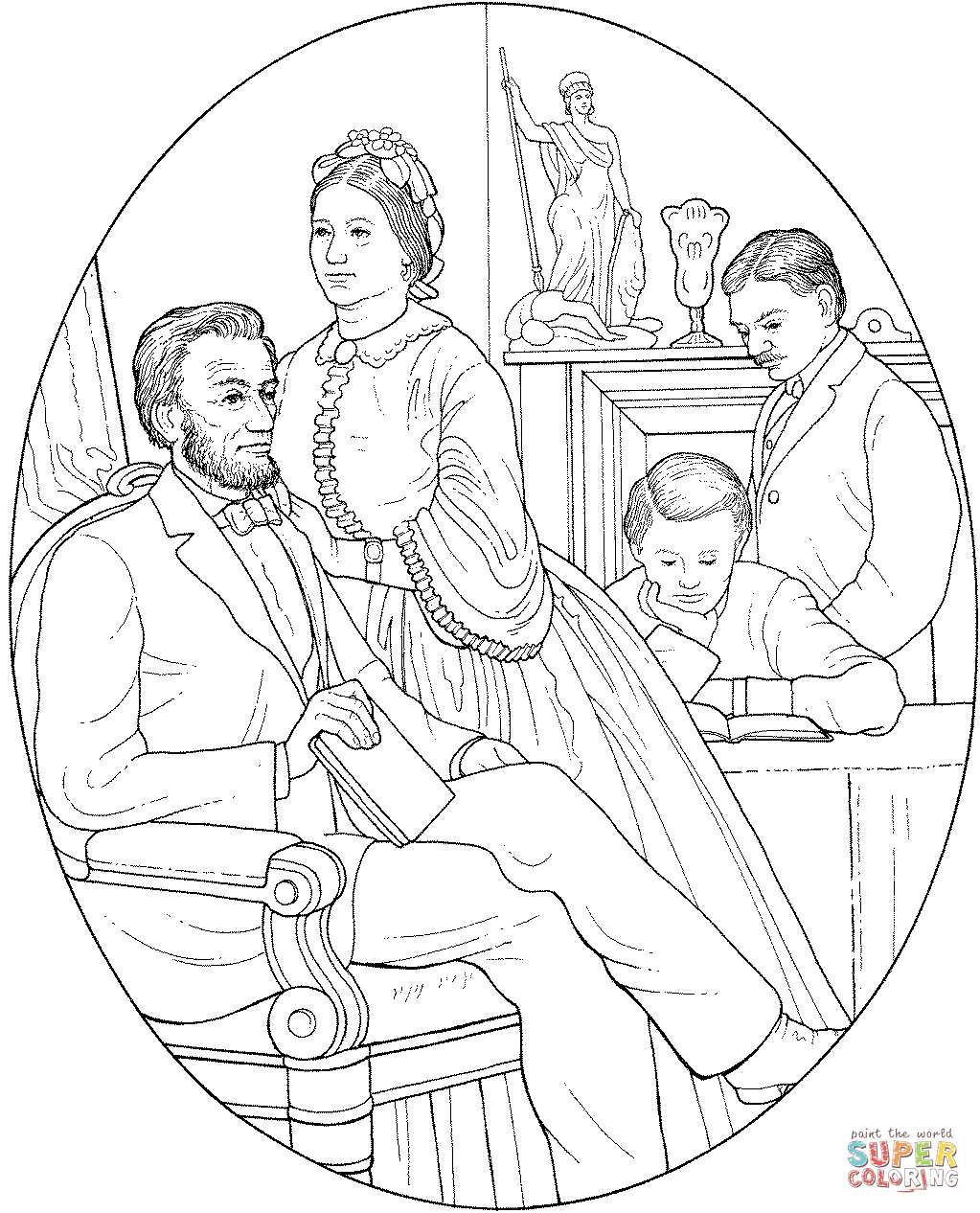 Abraham Lincoln Coloring Pages Printable Coloring Home