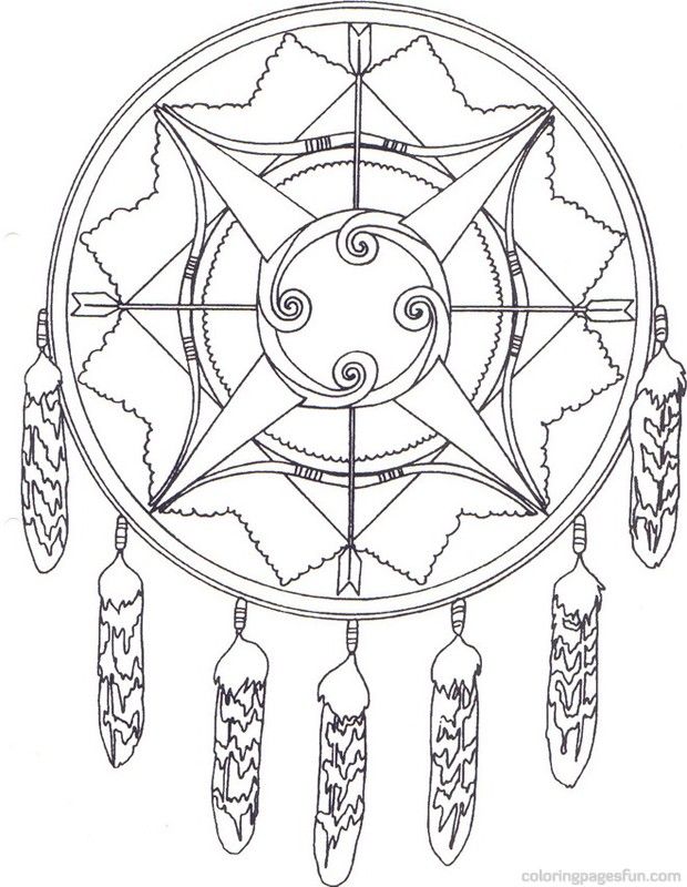 Native American - Coloring Pages for Kids and for Adults