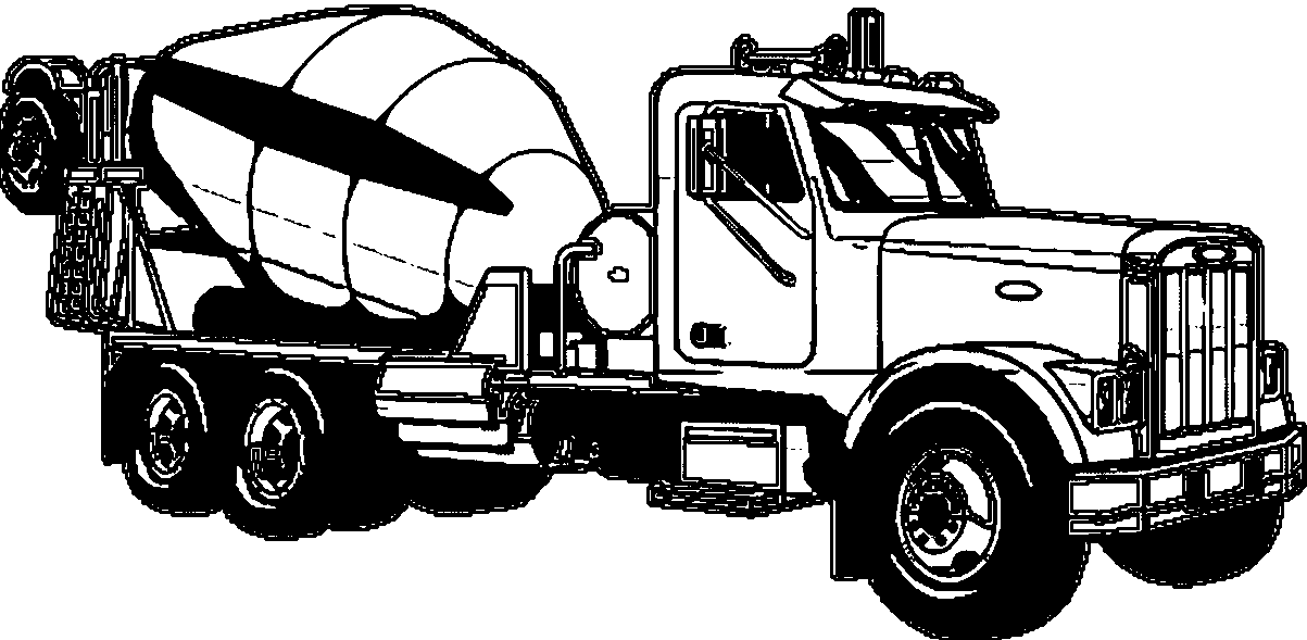 Cement Truck We Coloring Page 14 | Wecoloringpage
