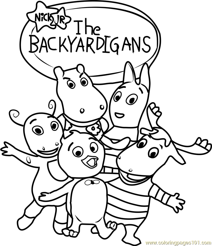 The Backyardigans Coloring Page for Kids - Free The Backyardigans Printable Coloring  Pages Online for Kids - ColoringPages101.com | Coloring Pages for Kids