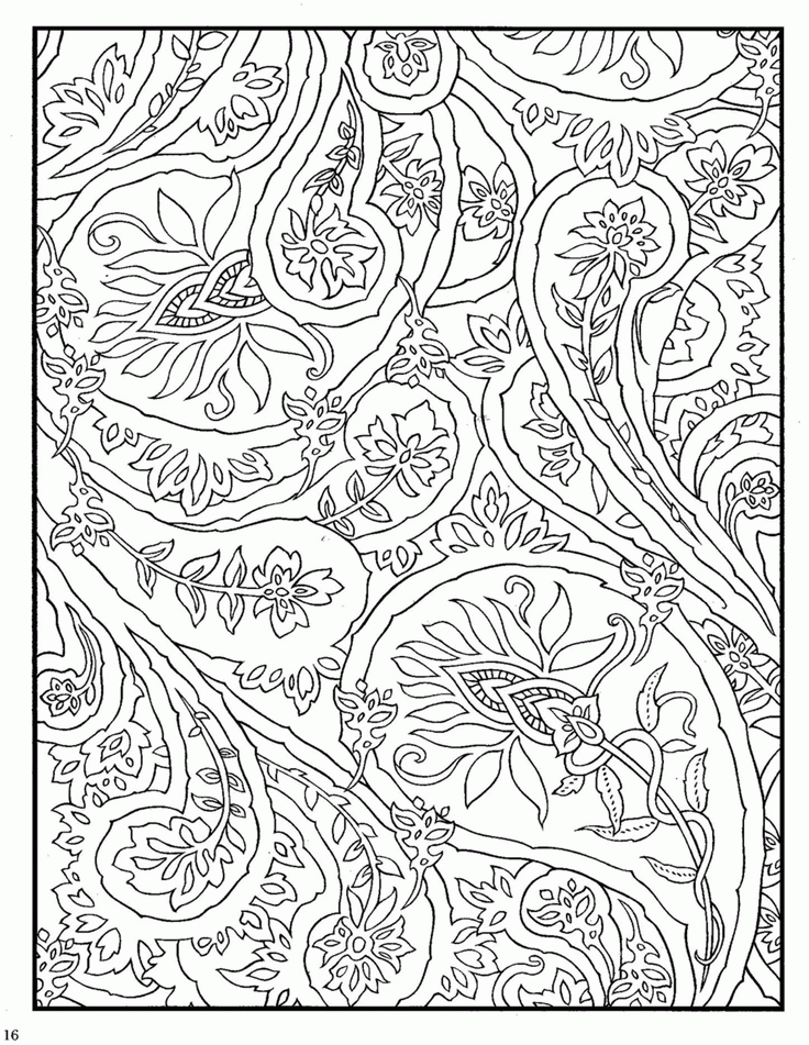 13 Pics of Paisley Coloring Pages Printable - Adult Paisley ...