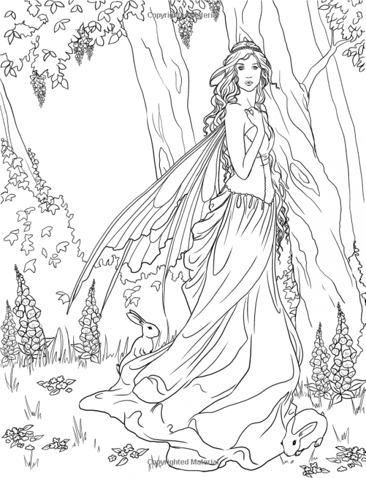 20+ Free Printable Fairy Coloring Pages - EverFreeColoring.com