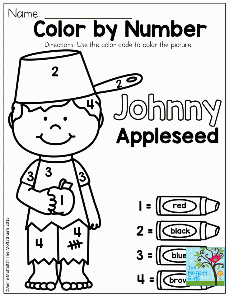 Johnny Appleseed Coloring Pages Coloring Home