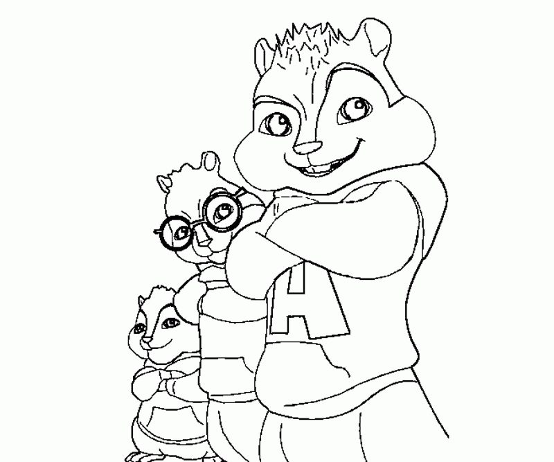 Cartoon Character Coloring Pages: Alvin And The Chipmunks Coloring ...