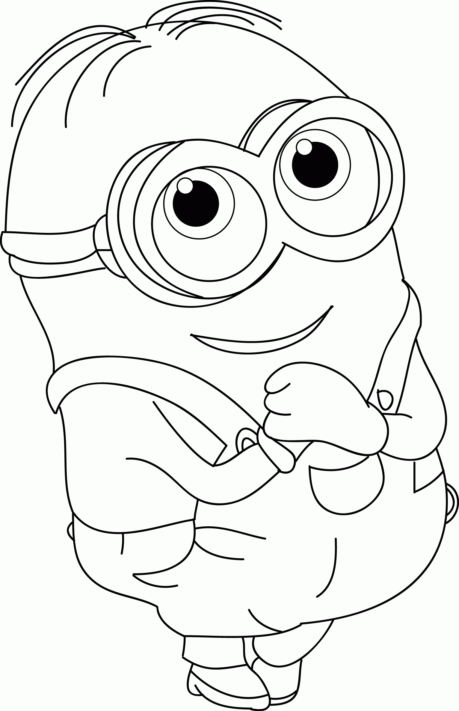 Minion S Very Cute Coloring Page | Wecoloringpage