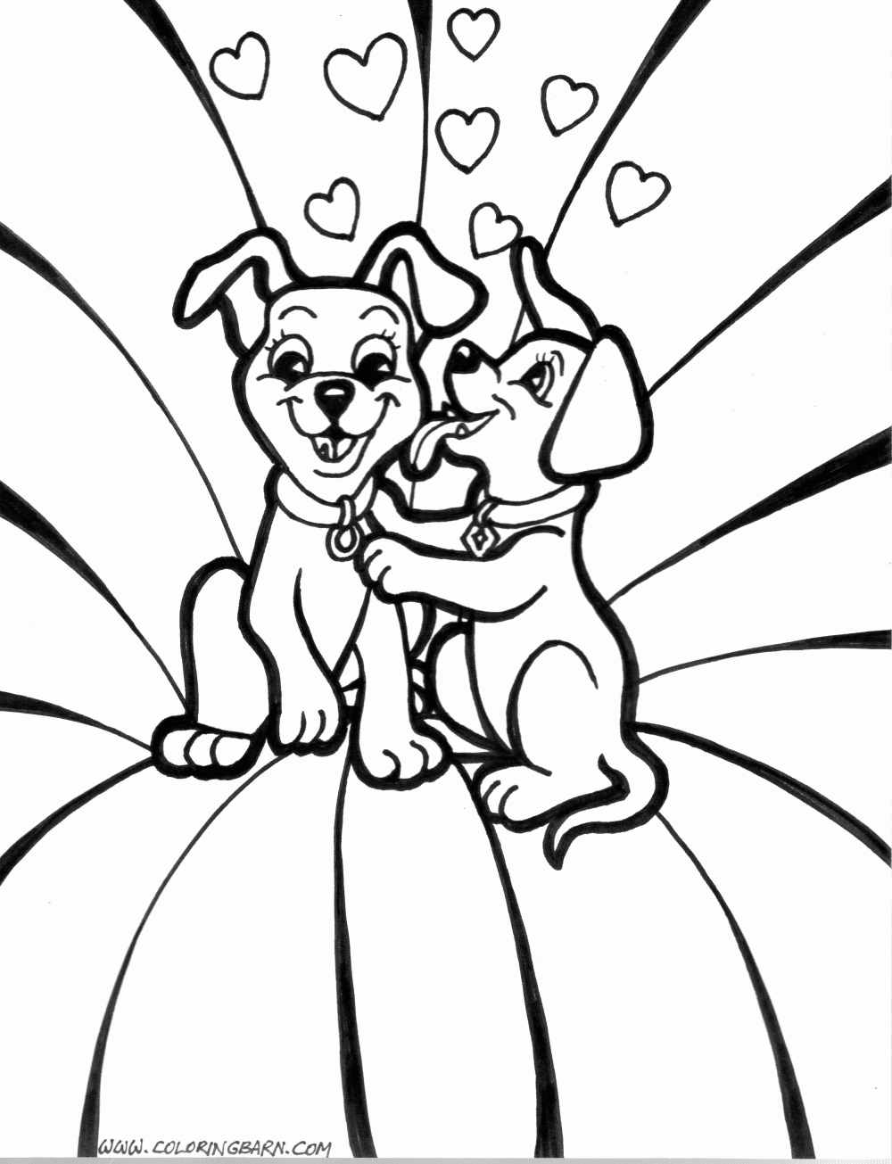 Printable Coloring Pages Puppies - Coloring Home