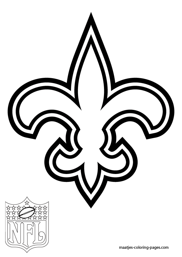 New Orleans Saints Coloring Page Coloring Home