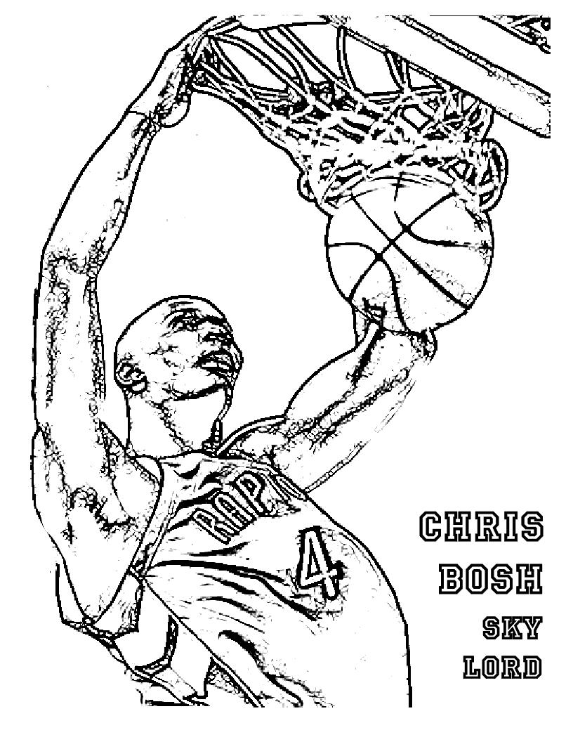 Free Coloring Pages Basketball Net | Coloring