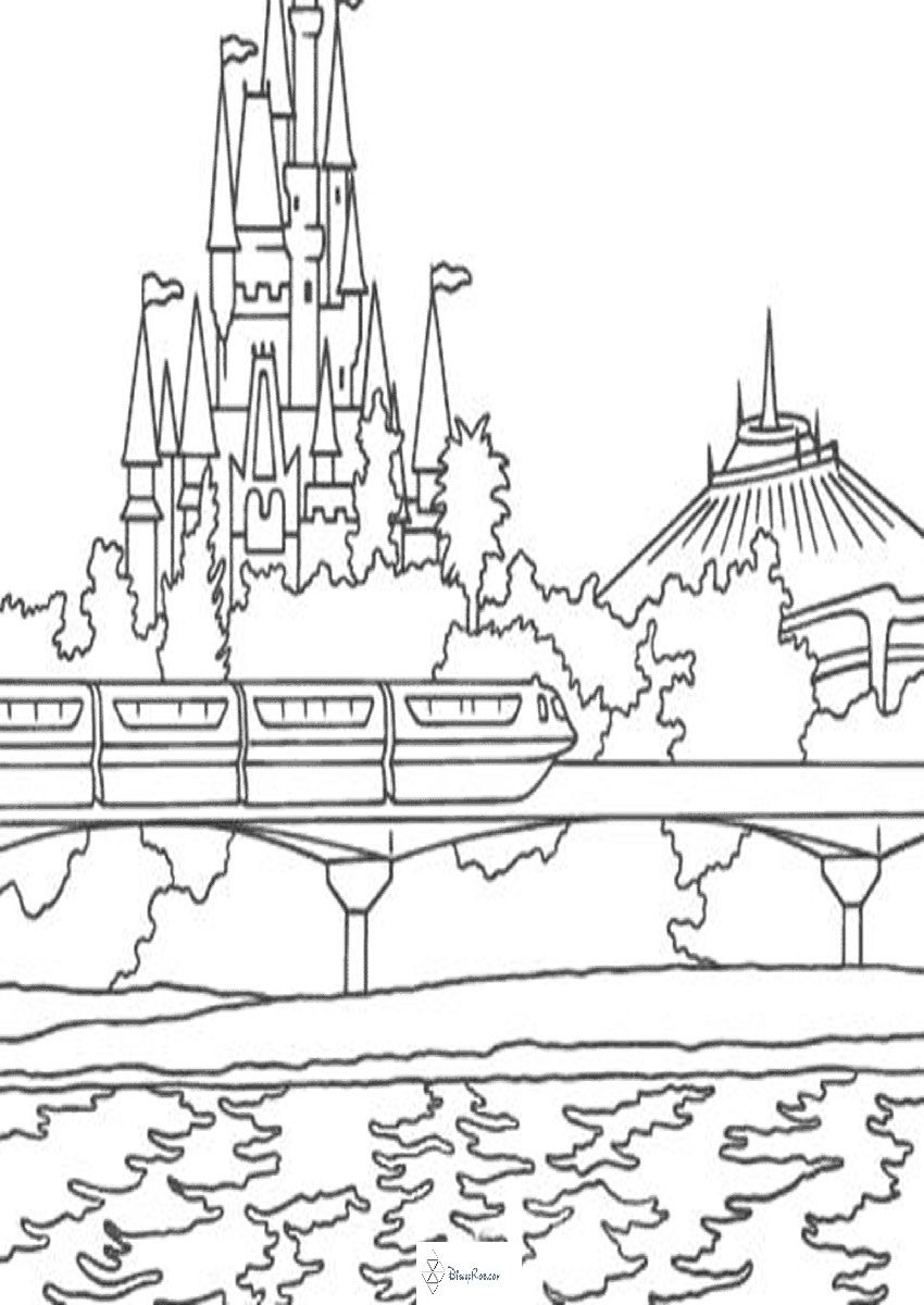Disney World Coloring Pages Print - Coloring Home