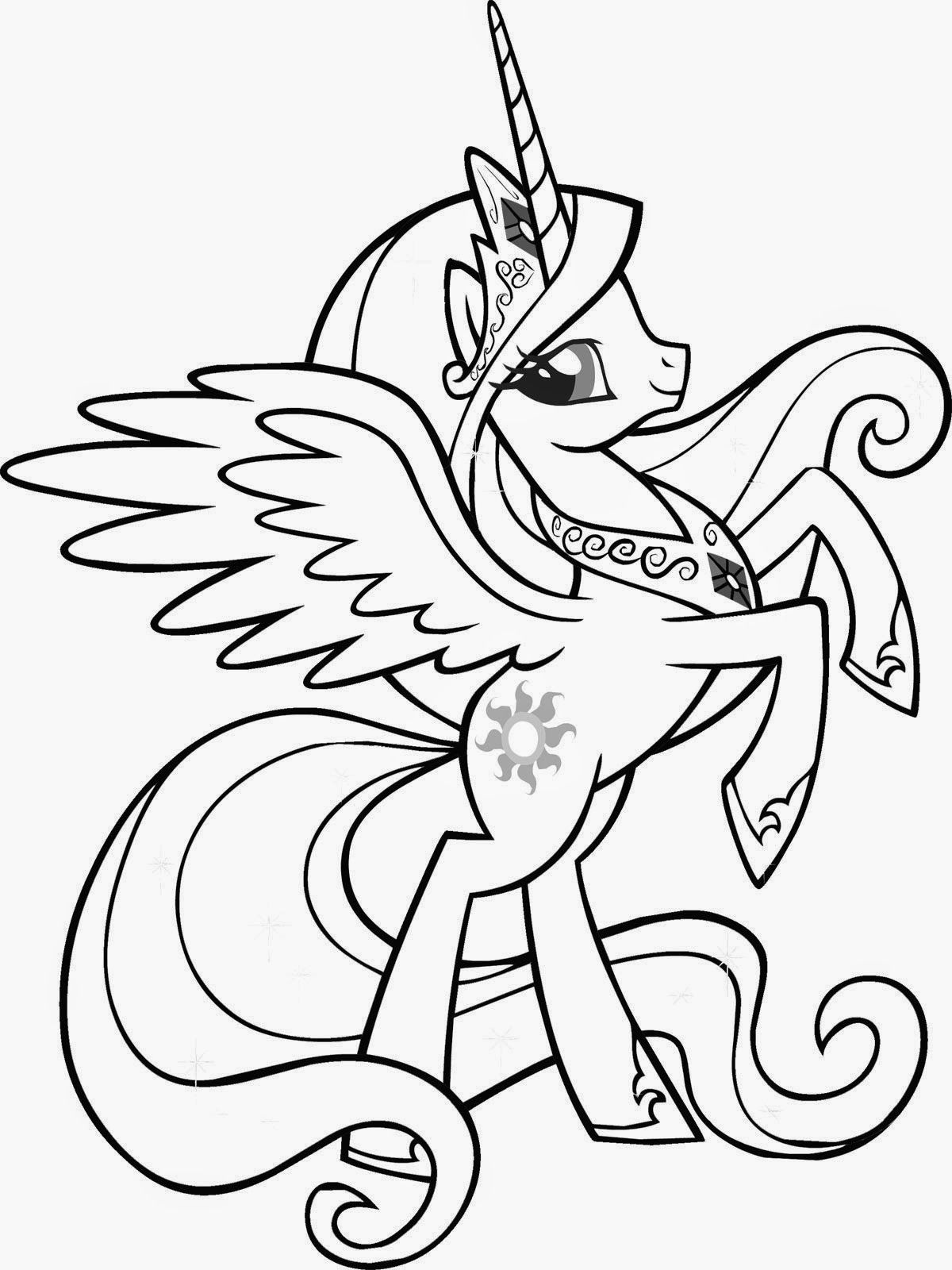 Unicorn Coloring Pages Online - Coloring Home