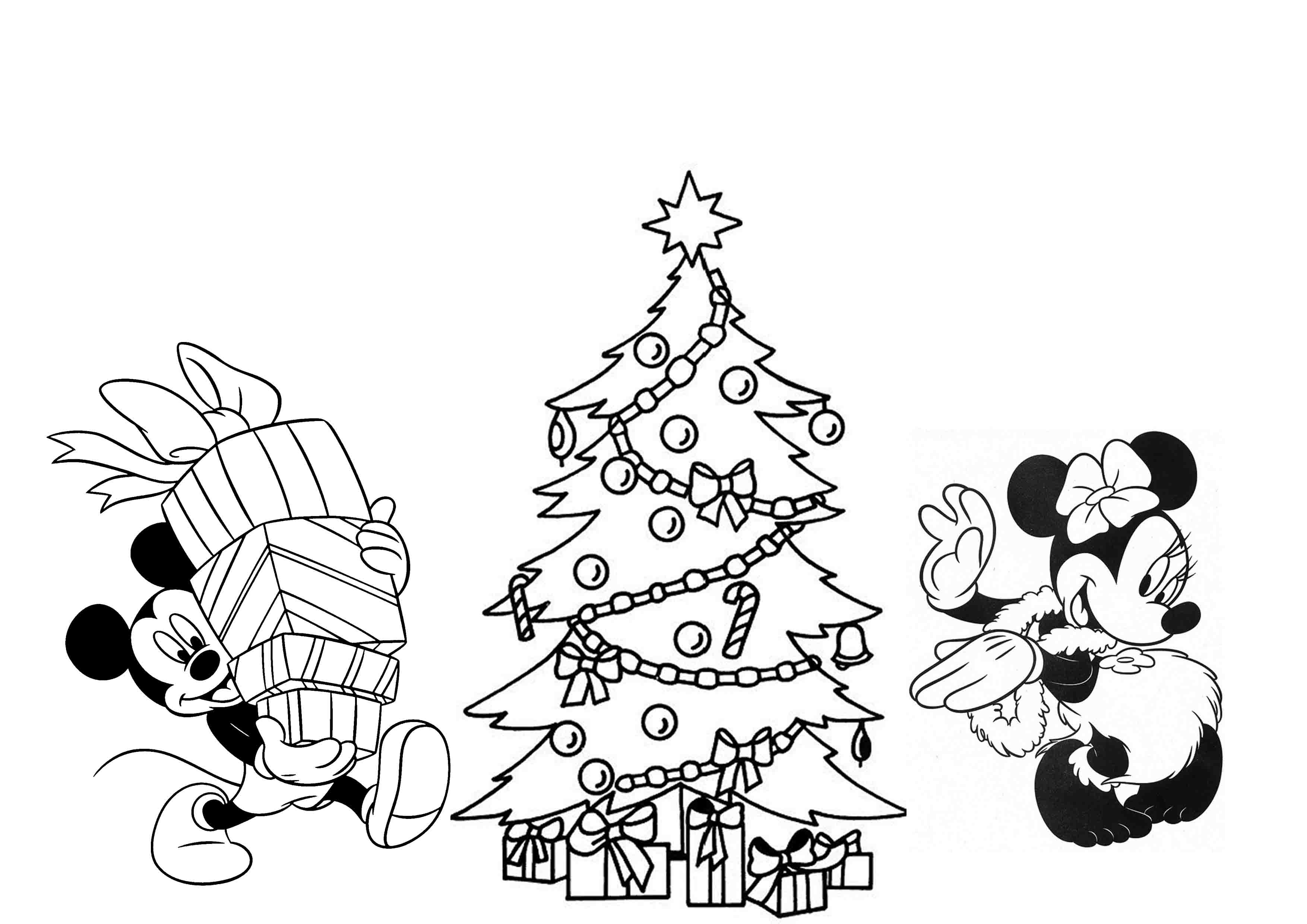 Disney Christmas Coloring Pages For Kids Printable