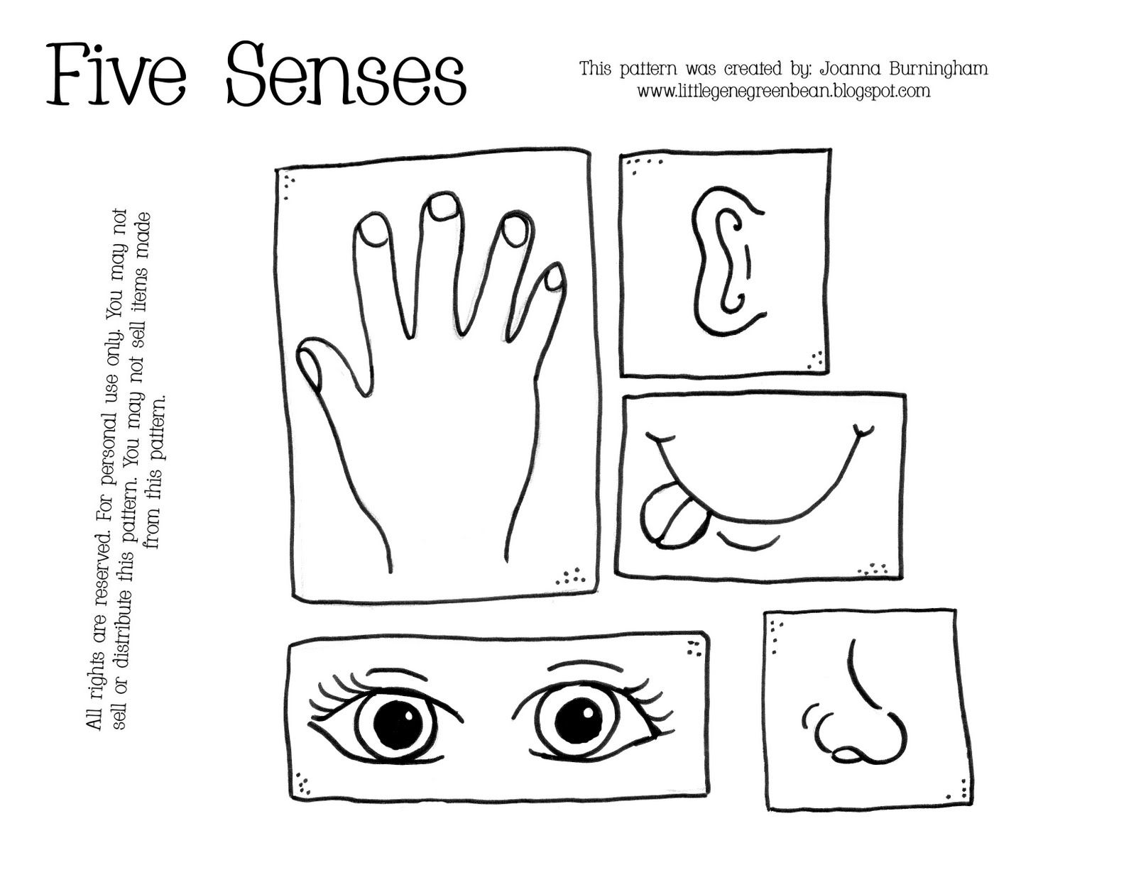 Coloring Pages Of 5 Senses Coloring Home